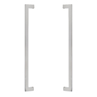 Puxador para Porta de Madeira e Vidro Barra Reta 60cm Aço Inox Polido