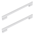 Puxador Para Porta de Madeira, Vidro e Metal Barra Reta 60cm Aço Inox Polido