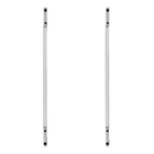 Puxador Para Porta de Madeira, Vidro e Metal Barra Reta 60cm Aço Inox Polido