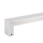 Puxador para Porta de Madeira e Vidro Barra Reta 62cm Aço Inox Escovado