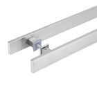 Puxador para Porta de Madeira e Vidro Barra Reta 75cm Aço Inox Escovado