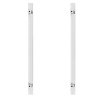 Puxador para Porta de Madeira, Vidro e Metal Barra Reta 75cm Aço Inox Polido