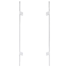 Puxador Para Porta de Madeira, Vidro e Metal Barra Reta 80cm Aço Inox Polido