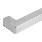 Puxador para Porta de Madeira e Vidro Barra Reta 83cm Aço Inox Escovado