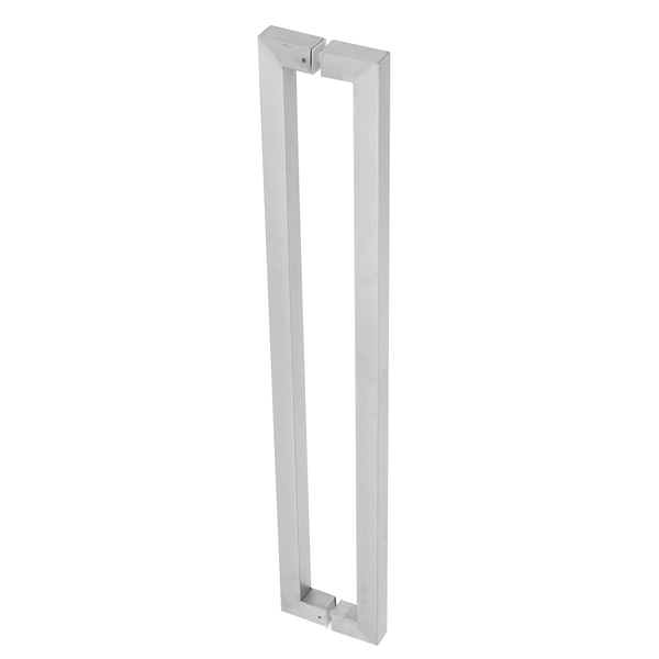 Puxador para Porta de Madeira e Vidro Barra Reta 83cm Aço Inox Escovado