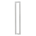 Puxador para Porta de Madeira e Vidro Barra Reta 83cm Aço Inox Escovado