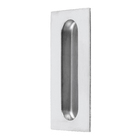 Puxador para Porta de Madeira Concha 10,2cm Aço Inox Polido