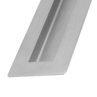 Puxador para Porta de Madeira Concha 60cm Aço Inox Escovado