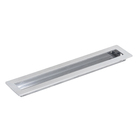 Puxador para Porta Concha Alumínio Brilhante Prata 30cm