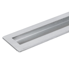 Puxador para Porta Concha Alumínio Fosco Escovado 30cm