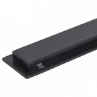 Puxador para Porta Concha Alumínio Fosco Preto 30cm