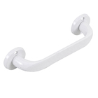 Puxador para Porta de Madeira Reto 10cm Zamac Branco Cromado União Mundial