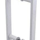 Puxador Para Porta De Madeira Vidro Pivotante Barra Chata Alu