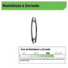 Puxador para Porta Duplo 100cm Alumínio Polido Vesfer