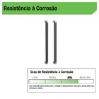Puxador para Porta Duplo 30cm Alumínio Cromado 3090A CR/PP Brumet