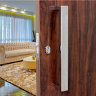 Puxador para Porta Duplo 62cm Aço Inox Escovado H40 Geris