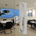 Puxador para Porta Duplo 62cm Aço Inox Escovado H40 Geris