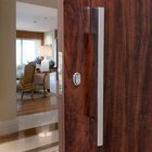 Puxador Para Porta Duplo 80cm 2 Peças Big Thin Geris Inox Pol