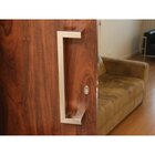 Puxador Para Porta Duplo Em Inox Tokyo 80cm Geris Prata