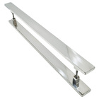 Puxador Para Porta Itaoca Aço Inox 40x10mm 120cm Polido