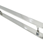 Puxador Para Porta Itaoca Aço Inox 40x10mm 60cm Polido