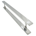 Puxador Para Porta Itaoca Aço Inox 40x15mm 100cm Polido