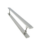 Puxador Para Porta Itaoca Aço Inox 40x15mm 120cm Polido