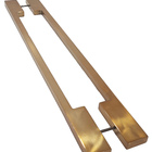Puxador Para Porta Iuna 50x20mm 120cm Red Gold Inox 304