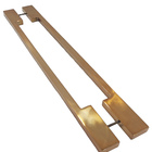 Puxador Para Porta Iuna 50x20mm 180cm Red Gold Inox 304