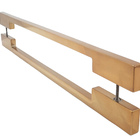 Puxador Para Porta Iuna 50x20mm 180cm Red Gold Inox 304