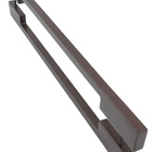 Puxador Para Porta Iuna 50x20mm 200cm Corten Inox 304