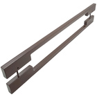 Puxador Para Porta Iuna 50x20mm 200cm Corten Inox 304