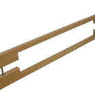 Puxador Para Porta Iuna 50x20mm 30cm Gold Matte Inox 304