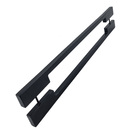 Puxador Para Porta Iuna 50x20mm 30cm Preto Inox 304