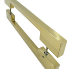 Puxador Para Porta Iuna 50x20mm 60cm Gold Aço Inox