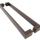 Puxador Para Porta Jacaraipe Aço Inox 30x10mm 100cm Corten