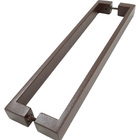 Puxador Para Porta Jacaraipe Aço Inox 30x10mm 100cm Corten