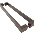 Puxador Para Porta Jacaraipe Aço Inox 30x10mm 100cm Corten