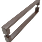 Puxador Para Porta Jacaraipe Aço Inox 30x10mm 100cm Corten