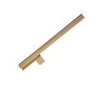 Puxador Para Porta Living Dourado Fosco Zen Duplo 1000mm