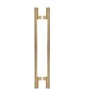 Puxador Para Porta Living Dourado Zen Duplo 50 Cm (500 Mm) Zp