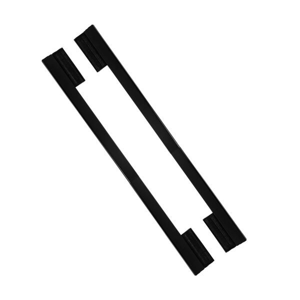 Puxador Para Porta Minimalist Duplo 300mm (30cm) Preto Zen Zp