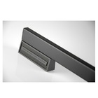 Puxador Para Porta Minimalist Preto Zen Duplo 1000mm (1 Metro