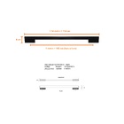 Puxador Para Porta Minimalist Preto Zen Duplo 1000mm (1 Metro