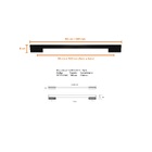 Puxador Para Porta Minimalist Zen Preto Duplo 500mm (50 Cm) Z