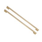 Puxador Para Porta Moma Dourado Fosco Zen Duplo 1,5 Metro