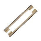 Puxador Para Porta Moma Gold Dourado Zen Duplo 50 Cm -500 Mm