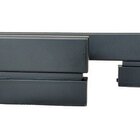 Puxador Para Porta Moma Preto Zen Duplo 1 Metro (1000 Mm)