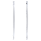 Puxador Para Porta de Madeira, Vidro e Metal Onda 100cm Alumínio Polido