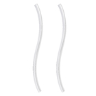 Puxador Para Porta de Madeira, Vidro e Metal Onda 60cm Aço Inox Polido